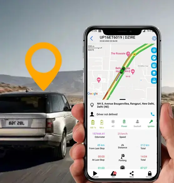 vehicle tracking system live tracking screen